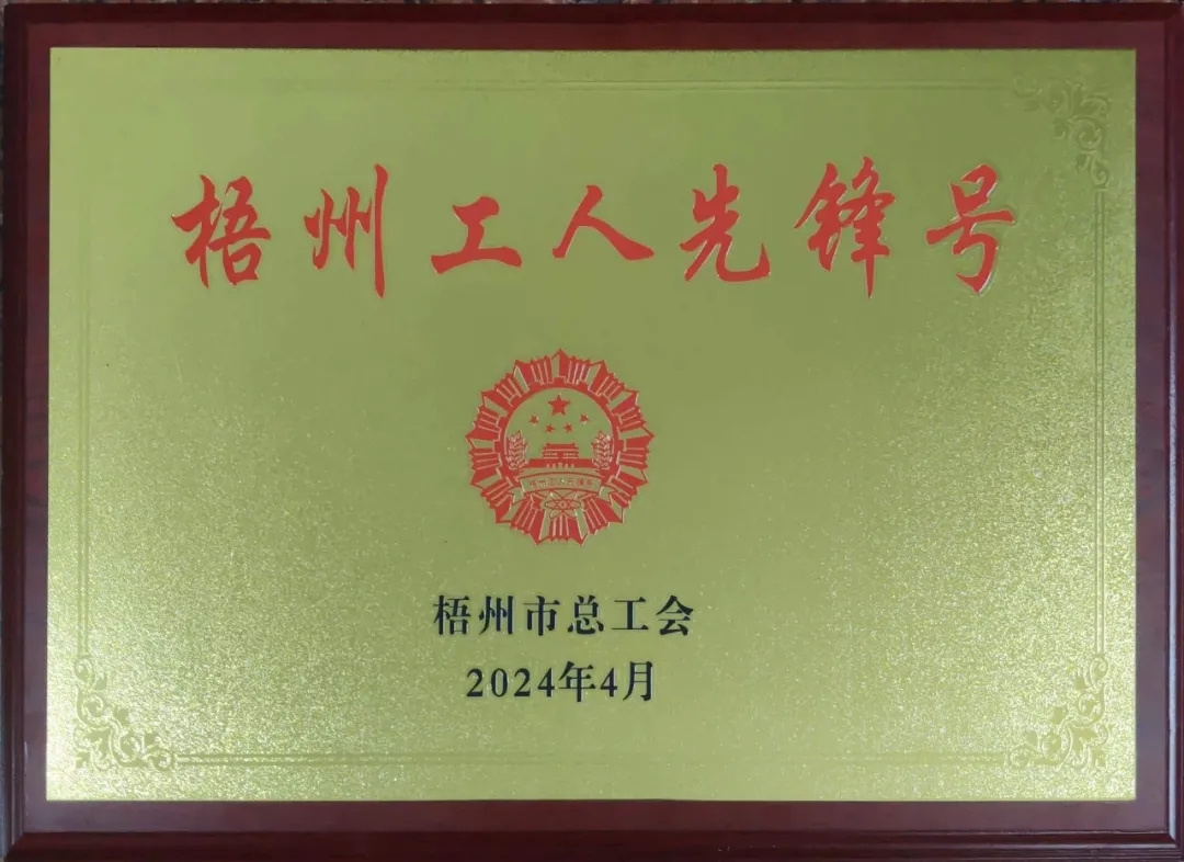 這個班組不一般！佛子公司古益選廠磨浮甲班榮獲“梧州工人先鋒號”榮譽稱號